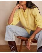 Loulou zitronenschwarzer Cardigan