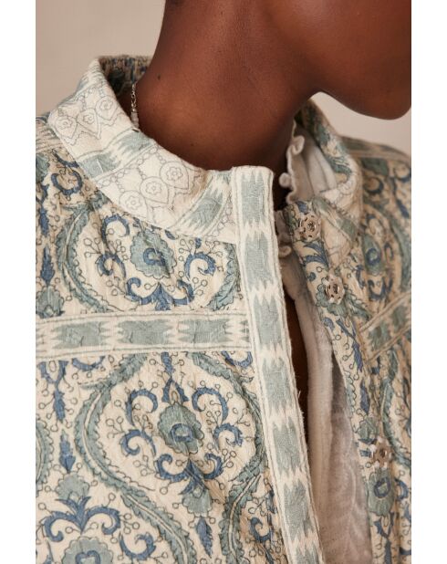 Chiara B Imp mintkleurige jas