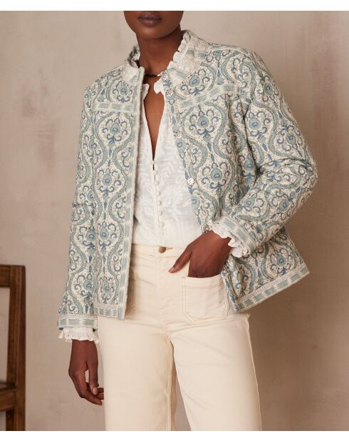 Chiara B Imp mintkleurige jas