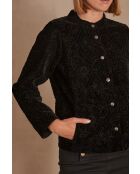 Serena B zwart fluwelen jack