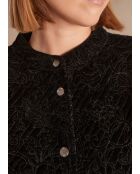 Serena B zwart fluwelen jack