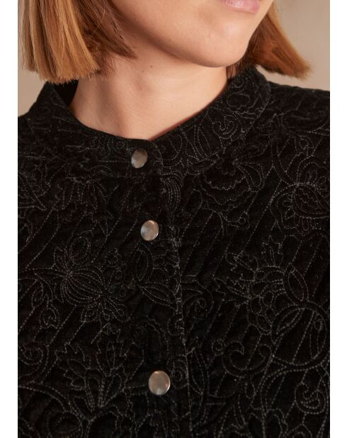 Serena B zwart fluwelen jack