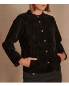 Serena B zwart fluwelen jack