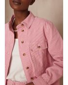 Clara Sh himbeergraues Overshirt