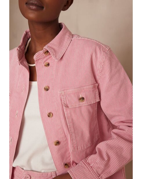 Clara Sh himbeergraues Overshirt