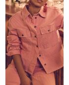 Clara Sh himbeergraues Overshirt