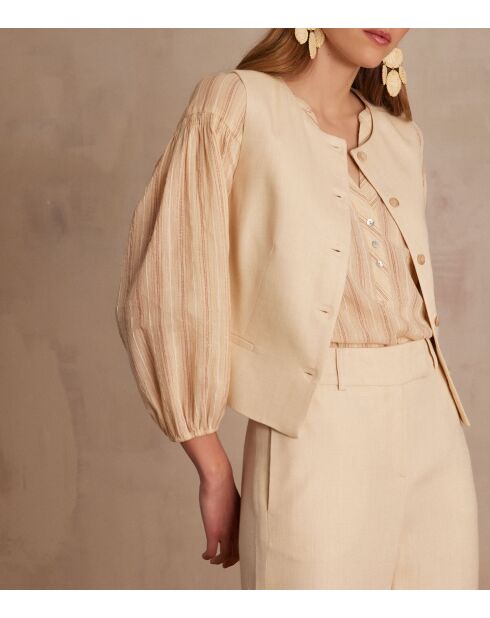 Cliff Gi Uni cremefarbene Weste