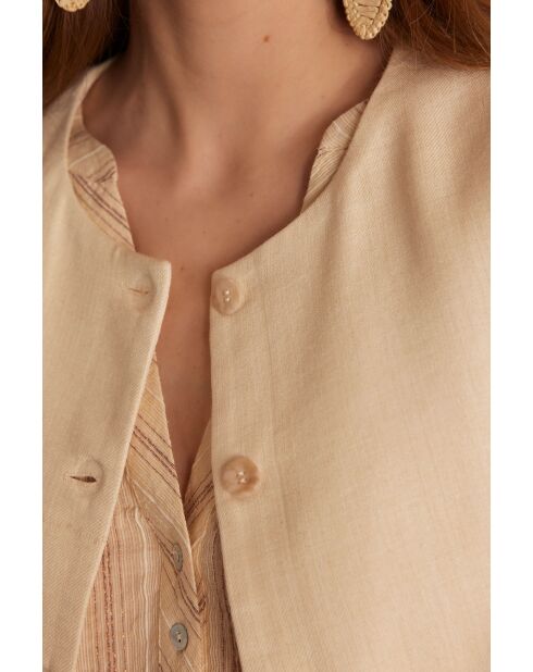 Cliff Gi Uni cremefarbene Weste