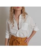 Weiße Hemdblusen von Thomas