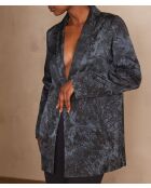 Denyse B jas met licht gewassen print