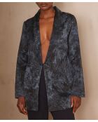 Denyse B jas met licht gewassen print
