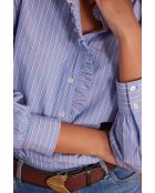 Blusa mediana de rayas azules Selene Ch
