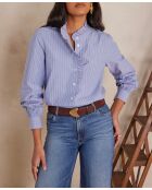 Blusa mediana de rayas azules Selene Ch