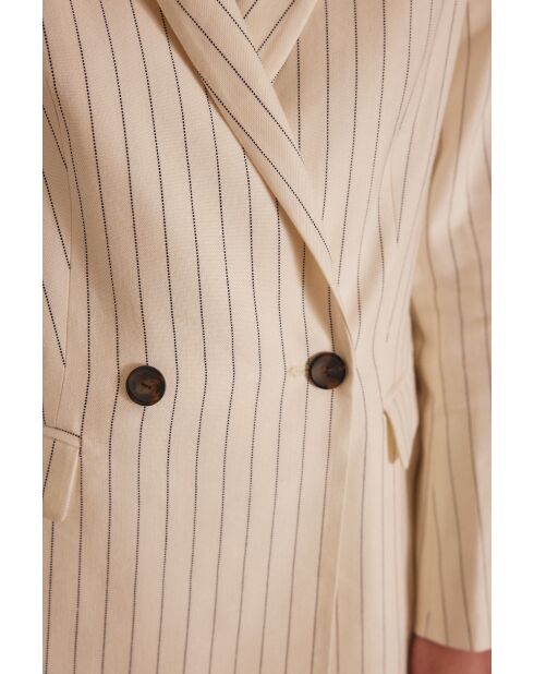 Bess B ecru gestreept jack