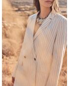 Bess B ecru gestreept jack