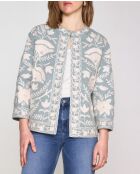 Nathalie B geborduurde lichte eendenjas