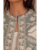 Nathalie B geborduurde lichte eendenjas