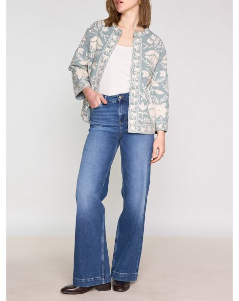 Nathalie B geborduurde lichte eendenjas