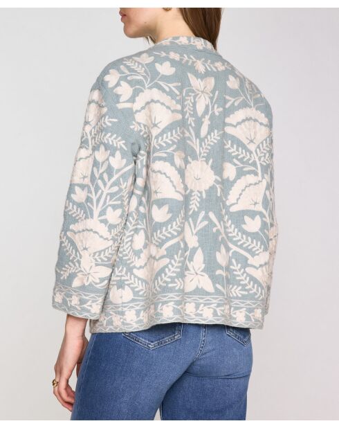 Nathalie B geborduurde lichte eendenjas