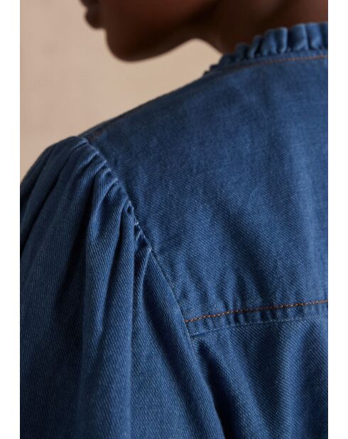 Chemisier Cleo Ch denim delave clair