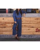 Chemisier Cleo Ch denim delave clair