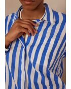 Marilou Ch Shirt mit großem königsblauem R-Print