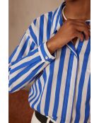 Marilou Ch Shirt mit großem königsblauem R-Print