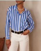 Marilou Ch Shirt mit großem königsblauem R-Print