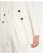 Crèmekleurig gestreept pak Florine B