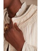 Chaqueta bordada Sarah B Natural