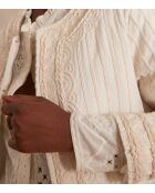 Chaqueta bordada Sarah B Natural