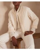 Chaqueta bordada Sarah B Natural