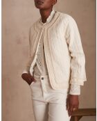 Chaqueta bordada Sarah B Natural