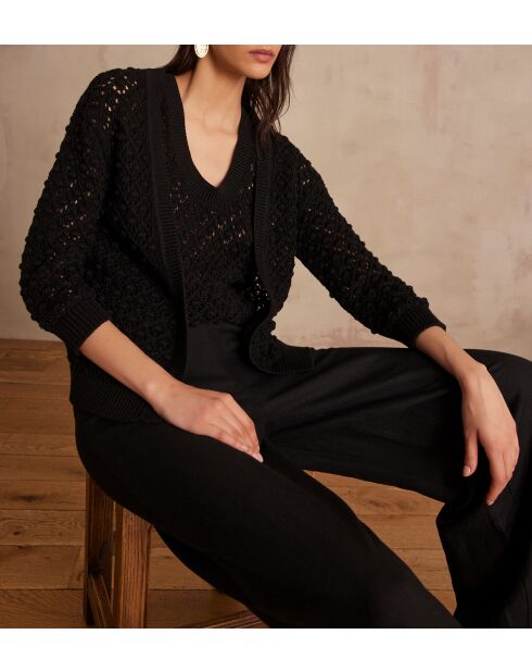Cárdigan Sharon negro