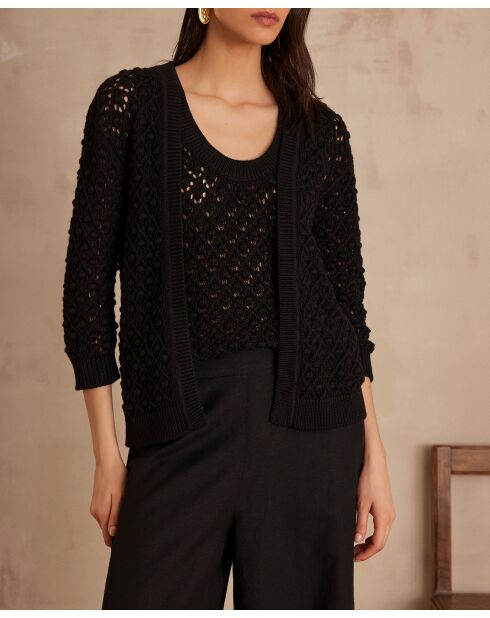 Cárdigan Sharon negro