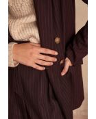 Bordeauxrood gestreept pak Florine B