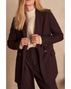 Bordeauxrood gestreept pak Florine B