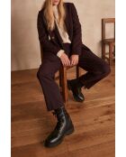 Bordeauxrood gestreept pak Florine B