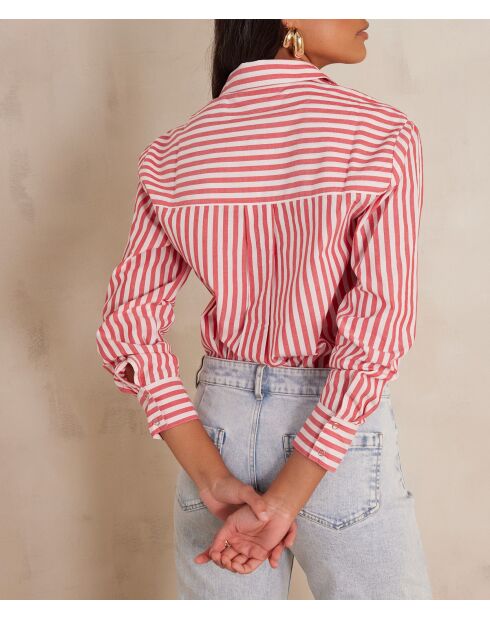 Chemisier Samy Ch rayure rouge