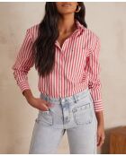 Chemisier Samy Ch rayure rouge
