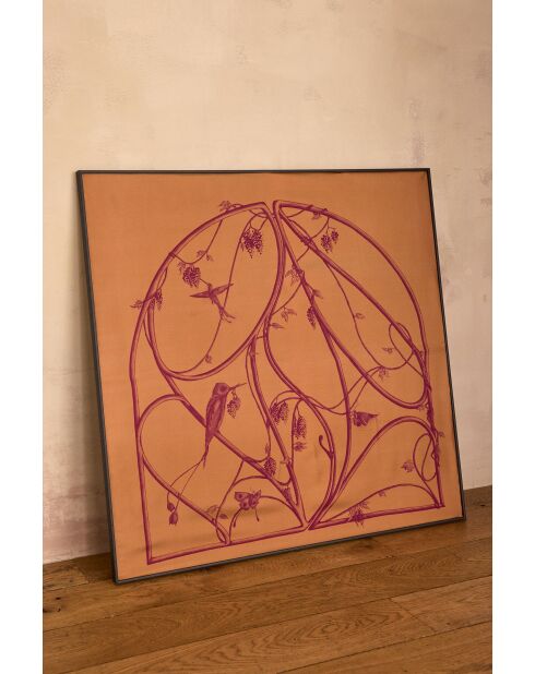 Foulard Arborescence caramel
