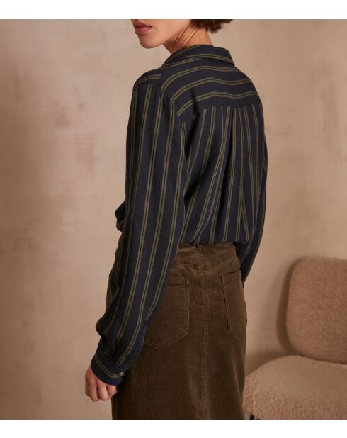 Chemisier Betsy Ch rayure kaki