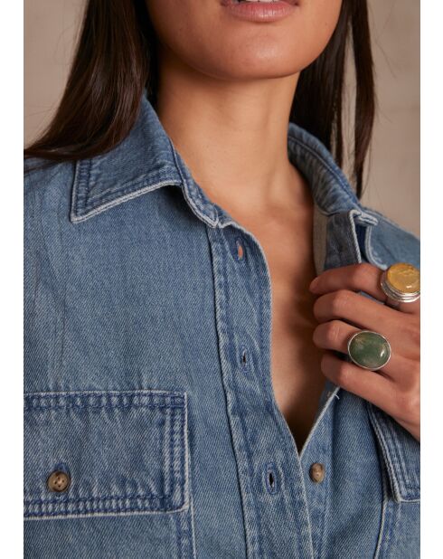 Clara Ch leicht gewaschenes Jeanshemd