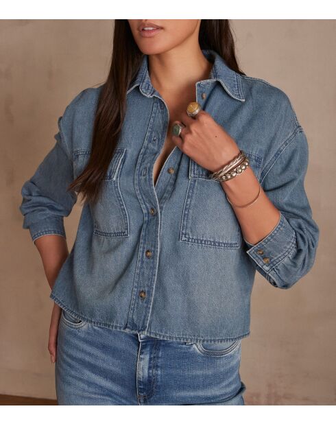 Clara Ch leicht gewaschenes Jeanshemd