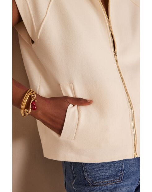 Crèmekleurige jas Batista