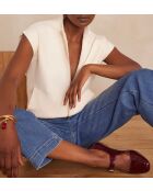 Crèmekleurige jas Batista