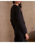 Marineblauwe jas Lily