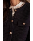 Marineblauwe jas Lily