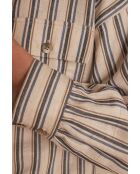 Chemisier Clara Ch rayures creme