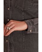 Chemisier Bloum Ch denim gris chine moyen